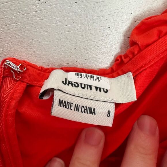 Jason Wu Women’s 8 Ruffle Midi Dress - Picture 3 of 6